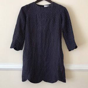 Chloe polka-dot shift dress